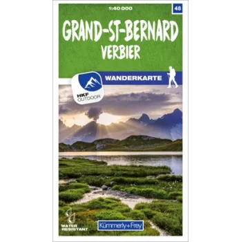 Grand-St-Bernard 48 Wanderkarte 1:40 000 matt laminiert (EN)