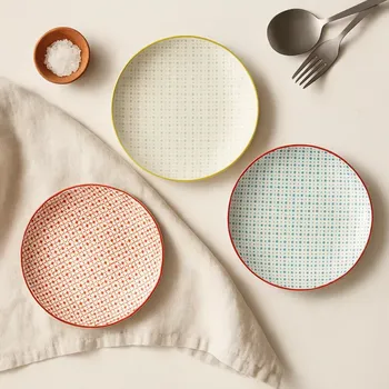 Sada nádobí Bloomingville – Talíře Carla, sada 3 ks, průměr 20 cm