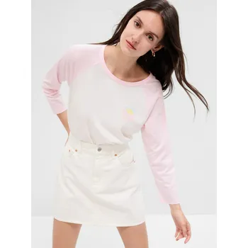 Dámské tričko GAP Dámské Tričko s retro logem GAP Růžová S (2220082)