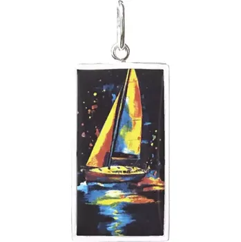 Přívěsek Aljančič Plachetnice Miniartion bílé zlato