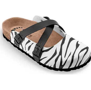 Dámská zdravotní obuv Obuv zdravotní FORcare 101066 bílá potisk zebra Velikost: 40