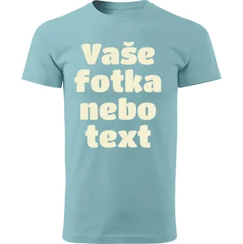 Grooters Modré dětské tričko s vlastním motivem / fotkou Velikost: 158