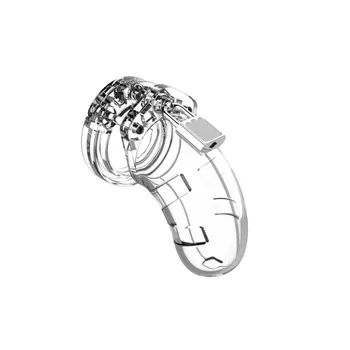 BDSM obojek Shots ManCage Chastity Cock Cage 01 klec na penis čirá