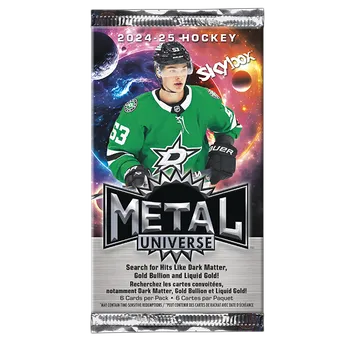 Sběratelská karetní hra 2024-25 Upper Deck Skybox Metal Universe Hockey Blaster balíček