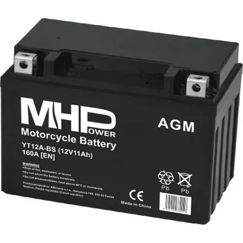 Motobaterie Motobaterie MHPower YT12A-BS AGM 12V, 11Ah, 160A