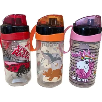 Láhev láhev 0,52l AUTO, JEDNOR., DINO, nápitka, kryt,dětská, plast