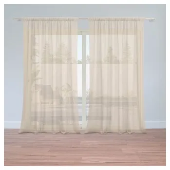 Záclona Záclony Světle béžová: 2ks 150x250cm