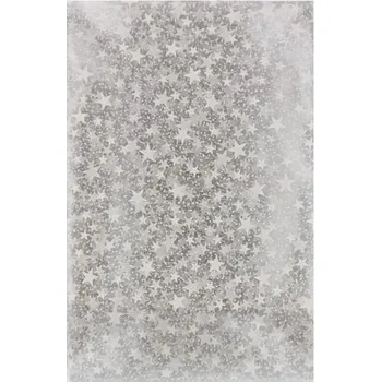 Dárková taška Dárkový sáček s ccelofánu bílé kvítka 30 x 35cm balení 25ks