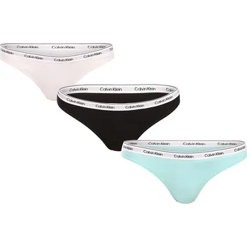 Kalhotky 3PACK dámská tanga Calvin Klein vícebarevná (QD5209E-WAC) L QD5209E-WAC Možnost vrácení zboží ZDARMA do 120 dnů!