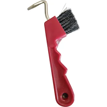 Pro koně Háček kopytní s kartáčkem - VÍNOVÝ