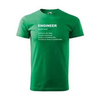 Pánská móda Tričko s potiskem Engineer: zelené 4XL