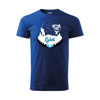 Pánské tričko Tričko s potiskem Rybář 2: modré 4XL