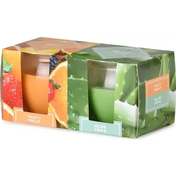 Svíčka Svíčka Emocio 65x63mm Fruit/Aloe 2ks