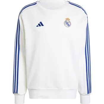 Pánská mikina Adidas Mikina REAL MADRID DNA Sweat white velikost: XXL