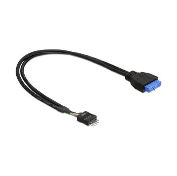 Datový kabel DeLock adaptér USB 3.0 19-pin samice na USB 2.0 8-pin samec