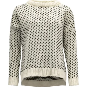 Dámská mikina Dámský vlněný svetr DEVOLD Nordsjø Wool Sweater Wmn, Offwhite - XS