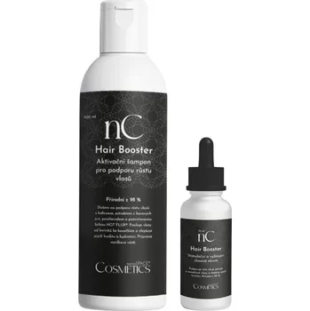 Přípravek proti padání vlasů nanoSPACE Cosmetics Sada vyživujícího vlasového séra a šampónu pro růst vlasů Hair Booster