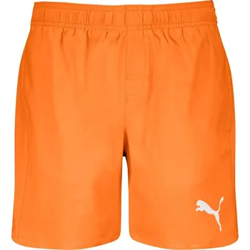Chlapecké plavky PUMA - MEDIUM LENGTH SHORTS 1P S CHLAPECKÉ ŠORTKOVÉ PLAVKY ORANŽOVÉ 938138-07164