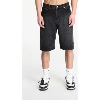 Pánské kraťasy Šortky Daily Paper Laser Monogram Denim Shorts Black S