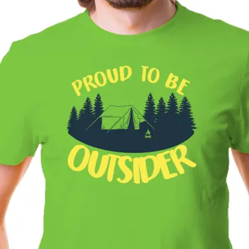 Pánské tričko Tričko Cestování | Cestovatelské tričko Outsider