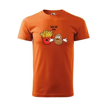 Pánské tričko Tričko s potiskem Jsem tvůj otec: oranžové 3XL