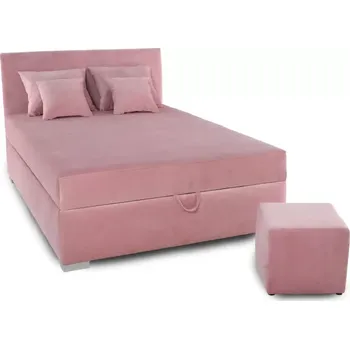 Postel Čalouněná postel DARA 200x120, růžová (AN 5965)