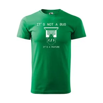 Pánské tričko Tričko s potiskem It's a feature: zelené 4XL
