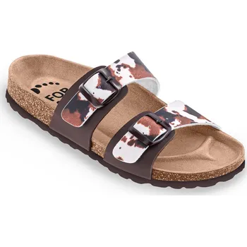 Dámská zdravotní obuv Obuv zdravotní FORcare 203067 bílá, hnědý potisk Velikost: 41