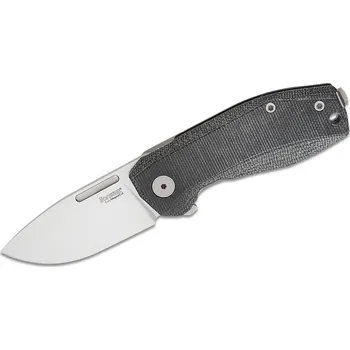 kapesní nůž Lionsteel NANO, Zavírací nůž MagnaCut čepel, ČERNÁ Canvas rukojeť NA01 CVB