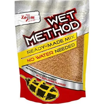 Návnadová surovina Carp Zoom Vlhčená Směs Intense Wet Method 850 g - Sladká Broskev