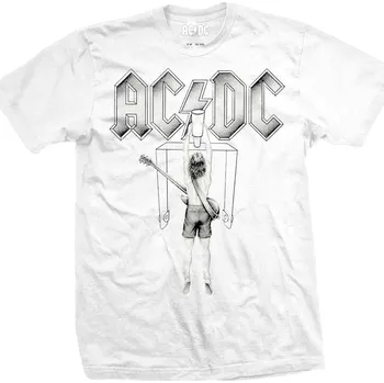 Pánské oblečení AC/DC Switch White M Tričko