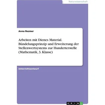 Matematika Arbeiten mit Dienes Material. Bündelungsprinzip und Erweiterung der Stellenwertsystems zur Hunderterstelle (Mathematik, 3. Klass - Rezmer, Anna