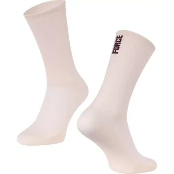 Pánské ponožky ponožky FORCE LONGER SLIM, krémové S-M/36-41