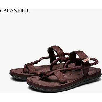 Dámské sandále Letní boty pánské sandály gladiátorky Barva: Hnědá, Velikost: 6