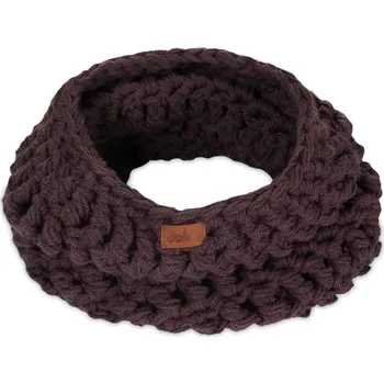 Módní doplněk Tmavě fialová ručně háčkovaná kruhová šála DOKE Plum ID_905114