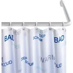 Bílá univerzální rohová tyč na sprchový závěs Wenko White, ø 2 cm ID_1134328