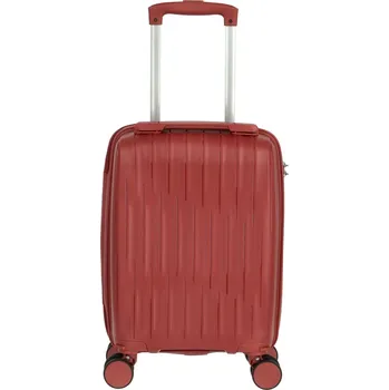 Cestovní plastový kufr tmavě červený - Ormi Torian XS červená