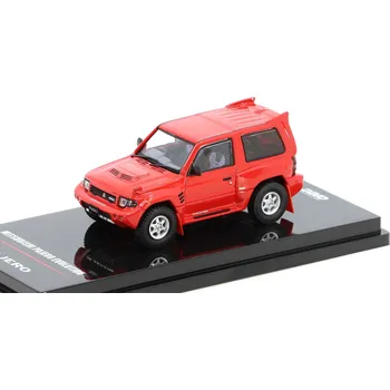 autíčko Mitsubishi Pajero Evolution červený 1:64 - INNO Models Mitsubishi Pajero EVO - kovový model auta 1/64