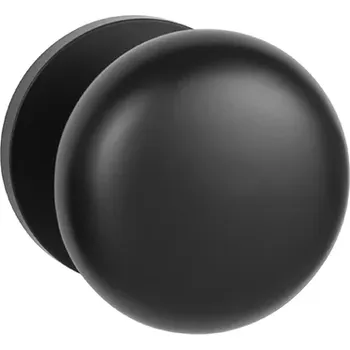 Dveřní kování MPK - KOULE PEVNÁ - R S6 bez spodní rozety, koule pevná ks BS - Černá matná