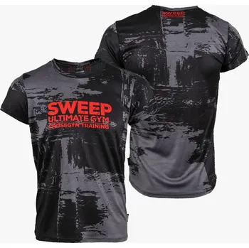 Pánské tričko SWEEP SMTS178 černá - červená L