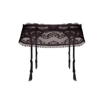 Podvazkový pás Dámský podvazkový pás Julimex Lilly černý černé XL