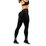 Nebbia Bezešvé legíny s vysokým pasem MAXIMUM PUSH-UP 302 černá - S