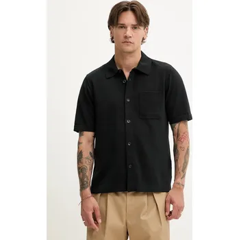 Pánská košile Košile Rag & Bone MBS25P038LN38 černá 99X, vel. XL