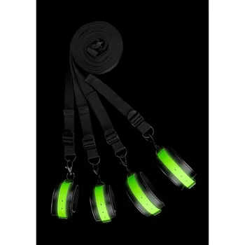 BDSM obojek Ouch! by Shots Glow in the Dark Attachement Set for Bed Bindings