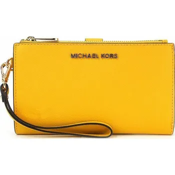 Peněženka Michael Kors Jet Set Double Zip Phone Wallet Wristlet Jasmine Yellow