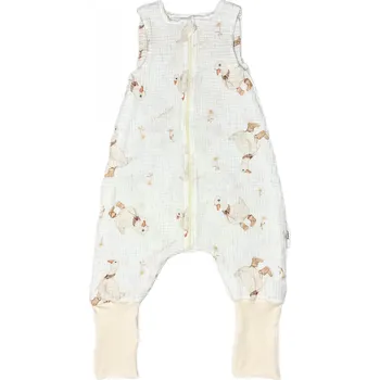 Spací pytel pro miminko Mimilove Lehký MUŠELÍNOVÝ spací pytel s nohavicemi 09-36 měsíců Husičky