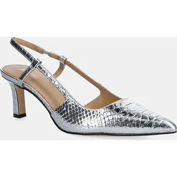 Dámské lodičky Kožené lodičky MICHAEL Michael Kors Alora 40T5AOMS1M.040 stříbrná SLV, EUR 36