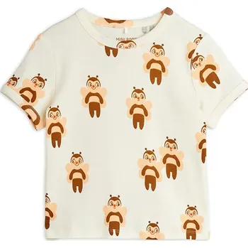 Chlapecké tričko Dětské bavlněné tričko Mini Rodini Bees béžová barva, 2562013911 01X, vel. 128-134