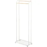 Bílý kovový pojízdný stojan na oblečení Tower – YAMAZAKI ID_1273688