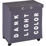 Šedý trojitý koš na prádlo Wenko Trivo, 117,6 l ID_610204